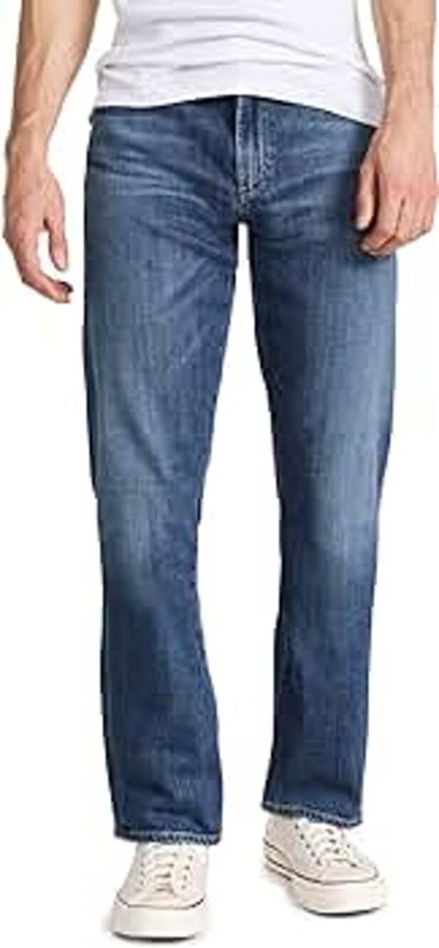 Citizens of Humanity Sid Classic Straight Jeans Dark Wash Mid Rise Blue 40x35
